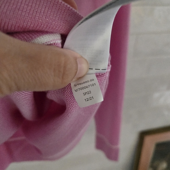 Athleta Lightweight Merino Wool Lyocell Button Cardigan Sweater Quartz Pink XS - Picture 7 of 8